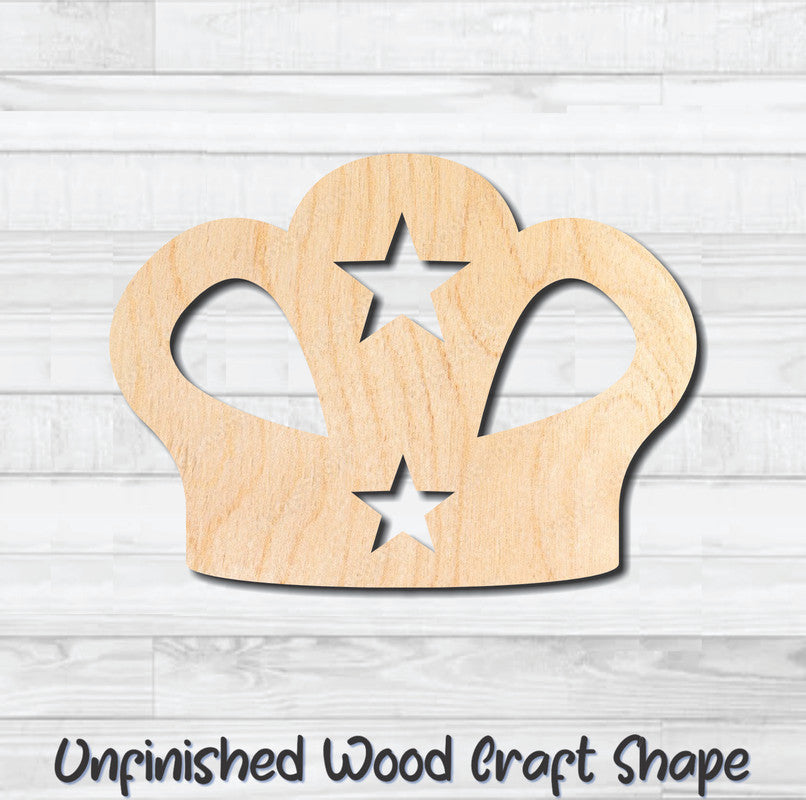 Crown Princess 1 King Unfinished Wood Shape Blank Laser Engraved Cutout Woodcraft Craft Supply