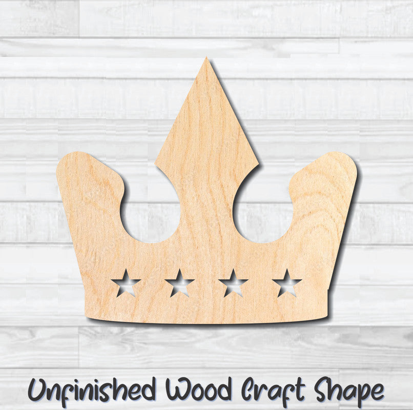 Crown Princess 3 King Unfinished Wood Shape Blank Laser Engraved Cutout Woodcraft Craft Supply