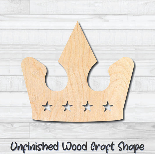 Crown Princess 3 King Unfinished Wood Shape Blank Laser Engraved Cutout Woodcraft Craft Supply