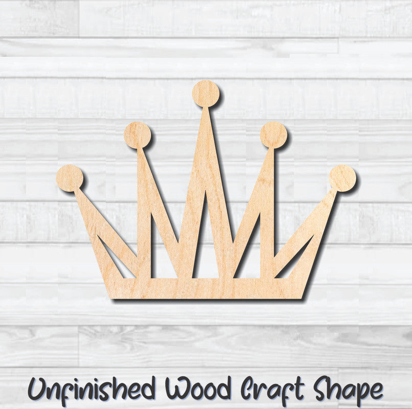 Princess Crown 2 Unfinished Wood Shape Blank Laser Engraved Cut Out Woodcraft Craft Supply