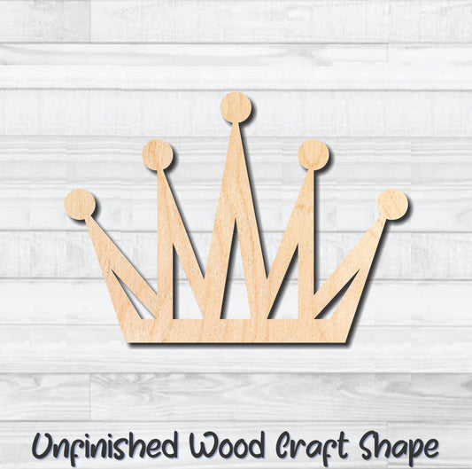 Princess Crown 2 Unfinished Wood Shape Blank Laser Engraved Cut Out Woodcraft Craft Supply