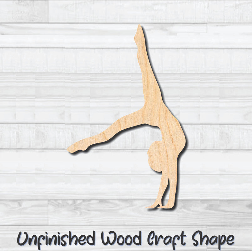 Gymnastic Dancer 2 Unfinished Wood Shape Blank Laser Engraved Cutout Woodcraft Craft Supply