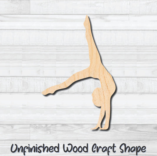 Gymnastic Dancer 2 Unfinished Wood Shape Blank Laser Engraved Cutout Woodcraft Craft Supply