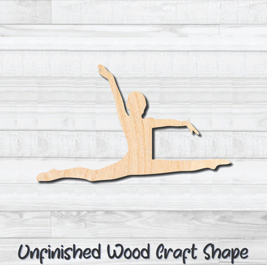 Gymnastic Dancer 3 Unfinished Wood Shape Blank Laser Engraved Cutout Woodcraft Craft Supply