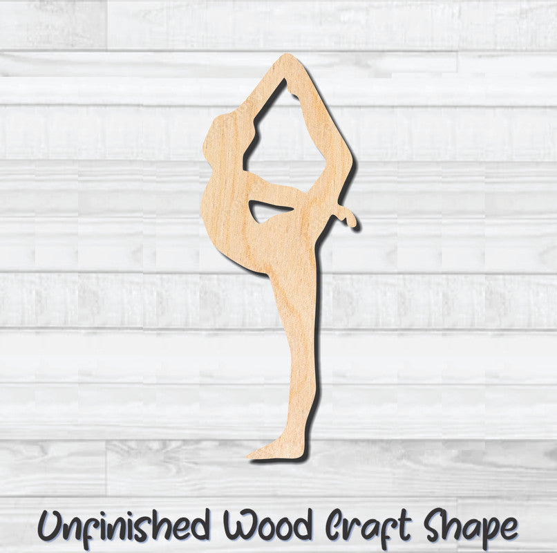 Gymnastic Dancer 5 Unfinished Wood Shape Blank Laser Engraved Cutout Woodcraft Craft Supply