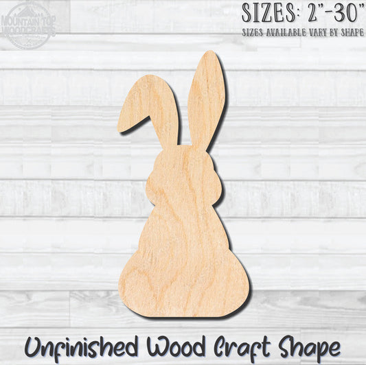 Chocolate Easter Bunny 1 Unfinished Wood Shape Blank Laser Engraved Cutout Woodcraft Craft Supply
