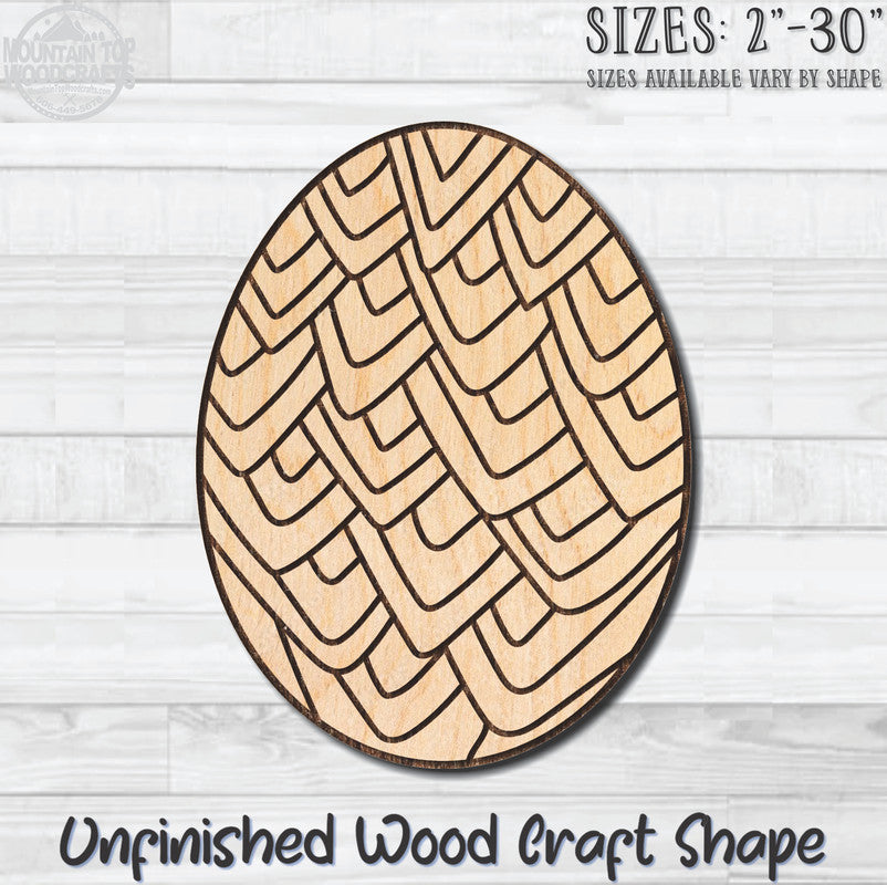 Coloring Easter Egg 5 Unfinished Wood Shape Blank Laser Engraved Cutout Woodcraft Craft Supply