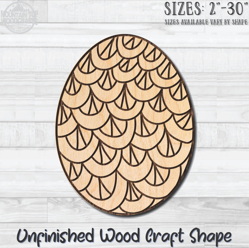 Coloring Easter Egg 12 Unfinished Wood Shape Blank Laser Engraved Cutout Woodcraft Craft Supply