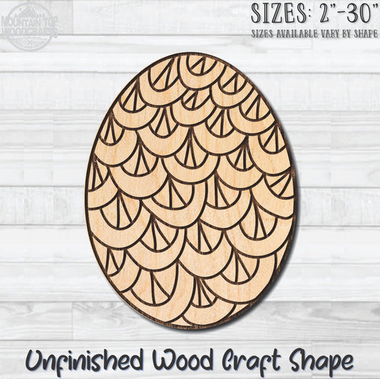 Coloring Easter Egg 12 Unfinished Wood Shape Blank Laser Engraved Cutout Woodcraft Craft Supply