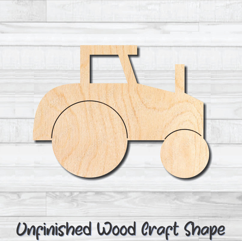 Tractor 1 Farm Unfinished Wood Shape Blank Laser Engraved Cutout Woodcraft Craft Supply
