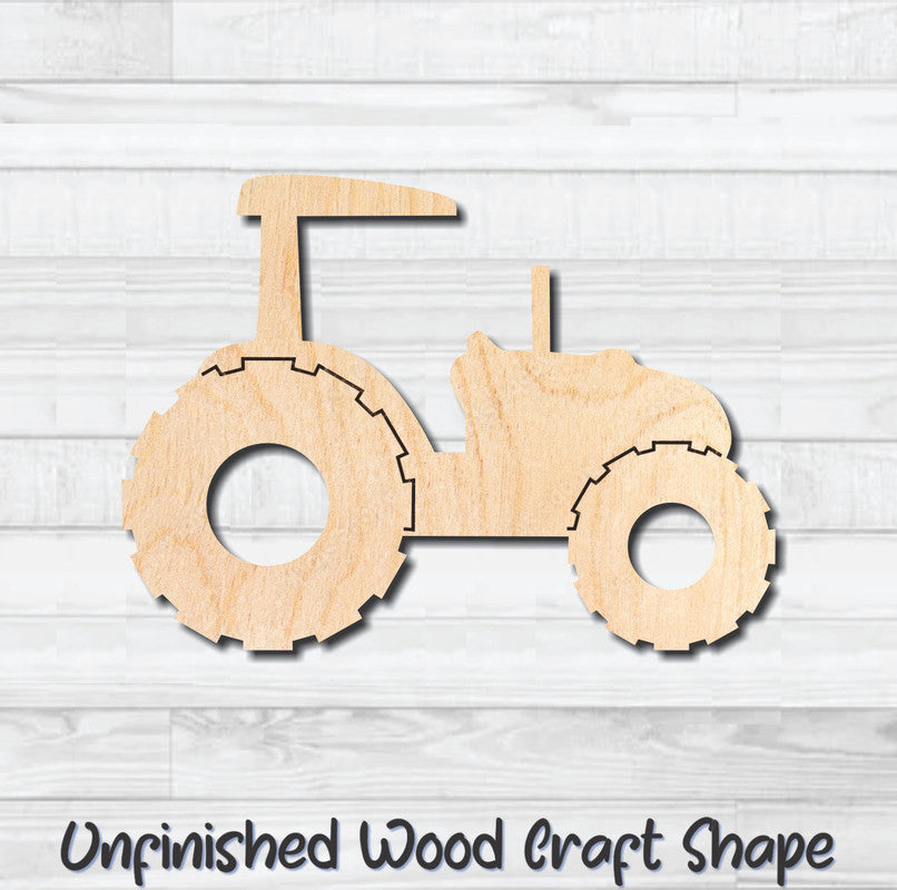 Tractor 3 Farm Unfinished Wood Shape Blank Laser Engraved Cutout Woodcraft Craft Supply