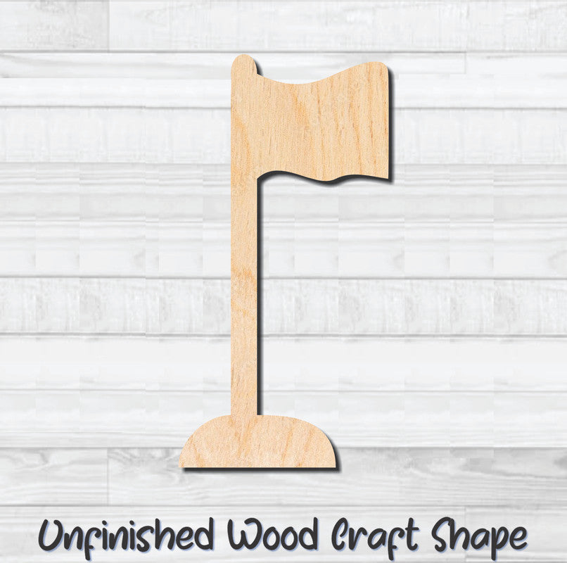 USA Flag Unfinished Wood Shape Blank Laser Engraved Cutout Woodcraft Craft Supply