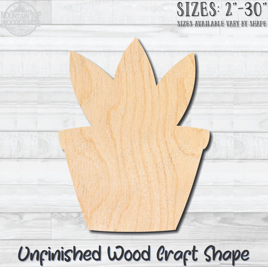 Cactus 5 Unfinished Wood Shape Blank Laser Engraved Cutout Woodcraft Craft Supply