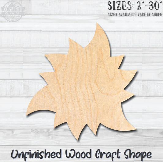 Flower 9 Unfinished Wood Shape Blank Laser Engraved Cutout Woodcraft Craft Supply