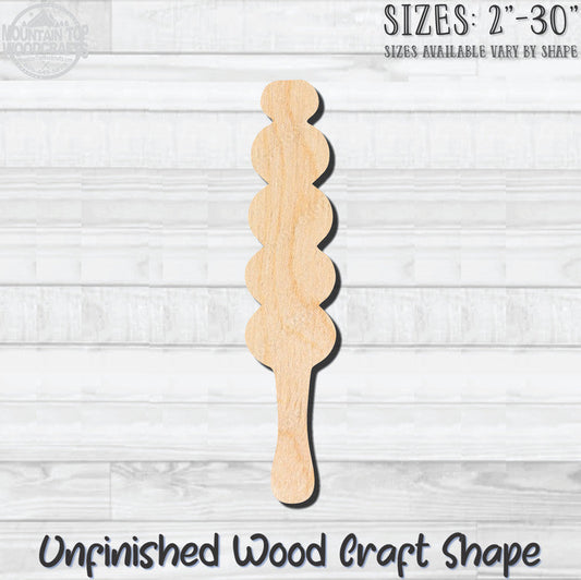 Popsicle Ice Cream 1 Unfinished Wood Shape Blank Laser Engraved Cut Out Woodcraft Craft Supply
