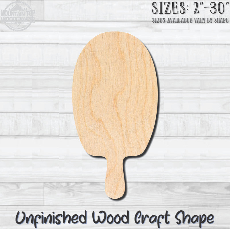 Popsicle 2 Unfinished Wood Shape Blank Laser Engraved Cut Out Woodcraft Craft Supply
