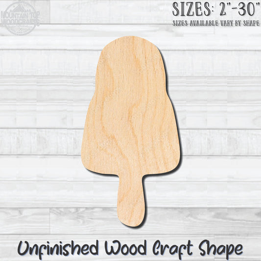 Popsicle 4 Unfinished Wood Shape Blank Laser Engraved Cut Out Woodcraft Craft Supply