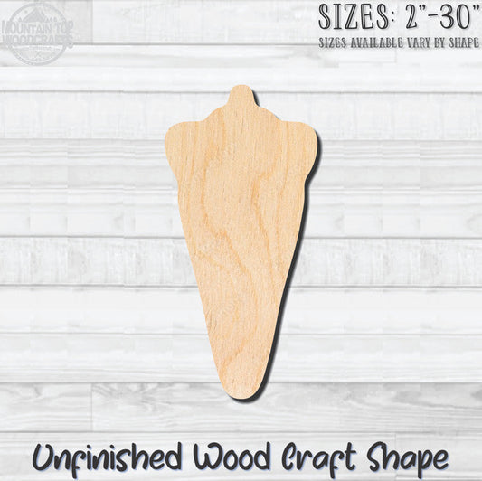 King Ice Cream Cone Unfinished Wood Shape Blank Laser Engraved Cutout Woodcraft Craft Supply