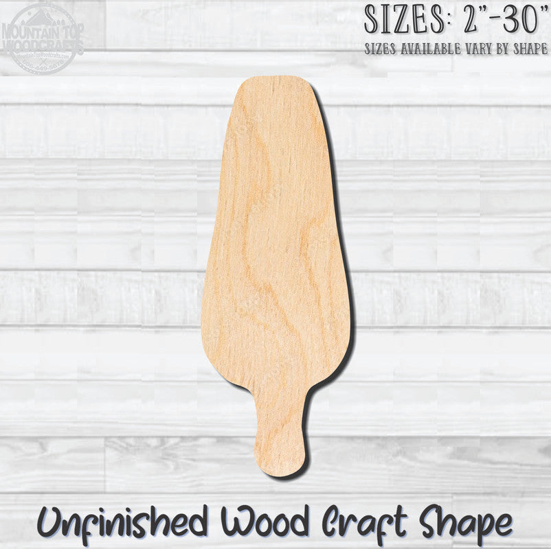 Bomb Pop Popsicle Unfinished Wood Shape Blank Laser Engraved Cutout Woodcraft Craft Supply
