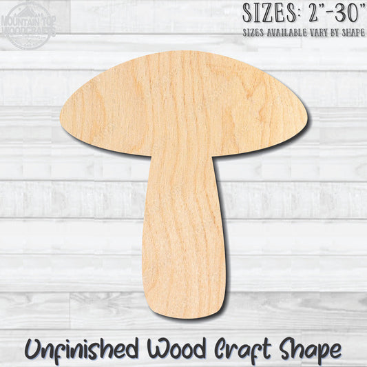 Mushroom 2 Unfinished Wood Shape Blank Laser Engraved Cut Out Woodcraft Craft