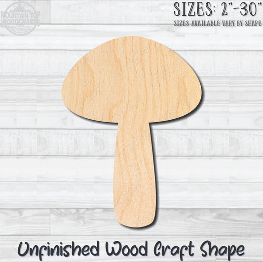 Mushroom 3 Unfinished Wood Shape Blank Laser Engraved Cut Out Woodcraft Craft