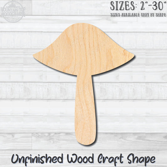 Mushroom 4 Unfinished Wood Shape Blank Laser Engraved Cut Out Woodcraft Craft