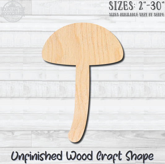 Mushroom 5 Unfinished Wood Shape Blank Laser Engraved Cut Out Woodcraft Craft