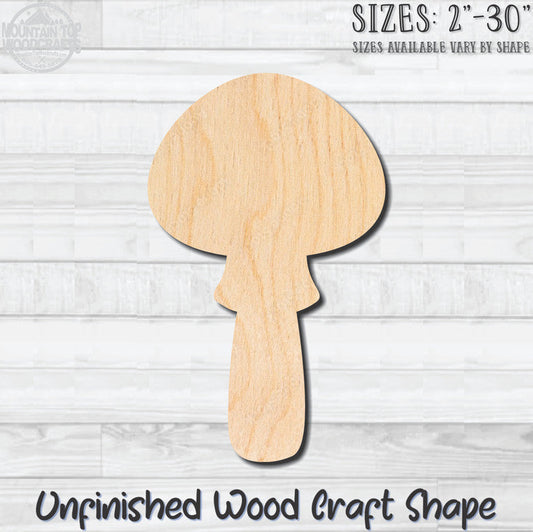 Mushroom 6 Unfinished Wood Shape Blank Laser Engraved Cut Out Woodcraft Craft
