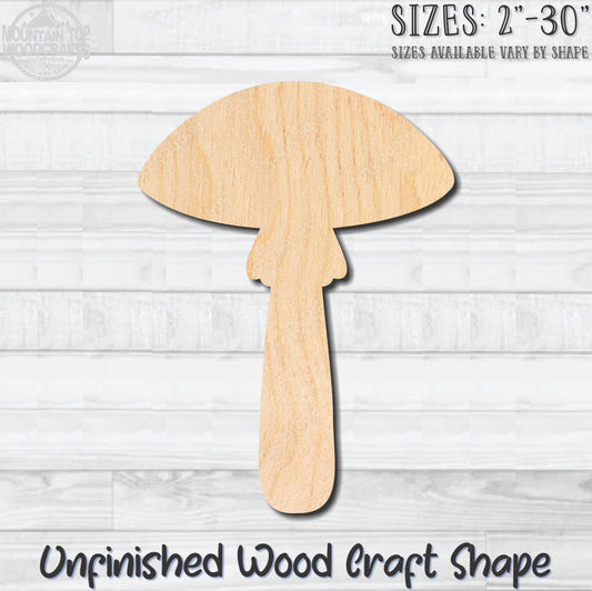 Mushroom 7 Unfinished Wood Shape Blank Laser Engraved Cut Out Woodcraft Craft