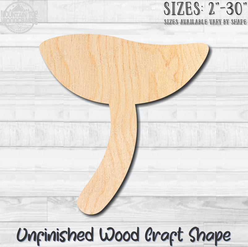 Mushroom 9 Unfinished Wood Shape Blank Laser Engraved Cut Out Woodcraft Craft