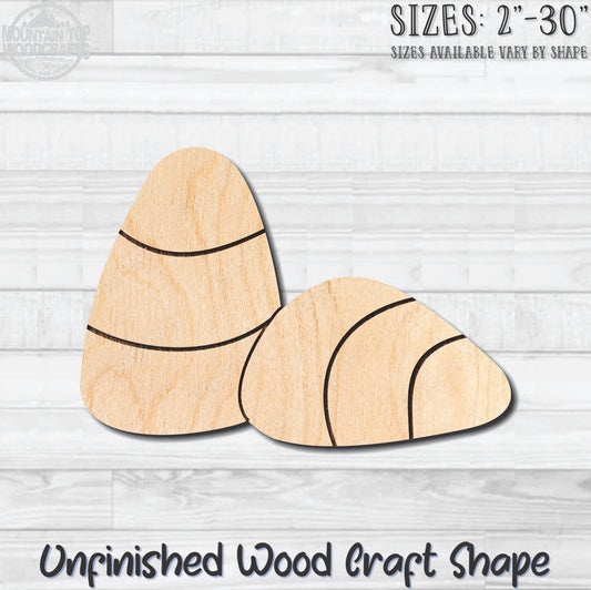 Candy Corn Unfinished Wood Shape Blank Laser Engraved Cut Out Woodcraft Craft