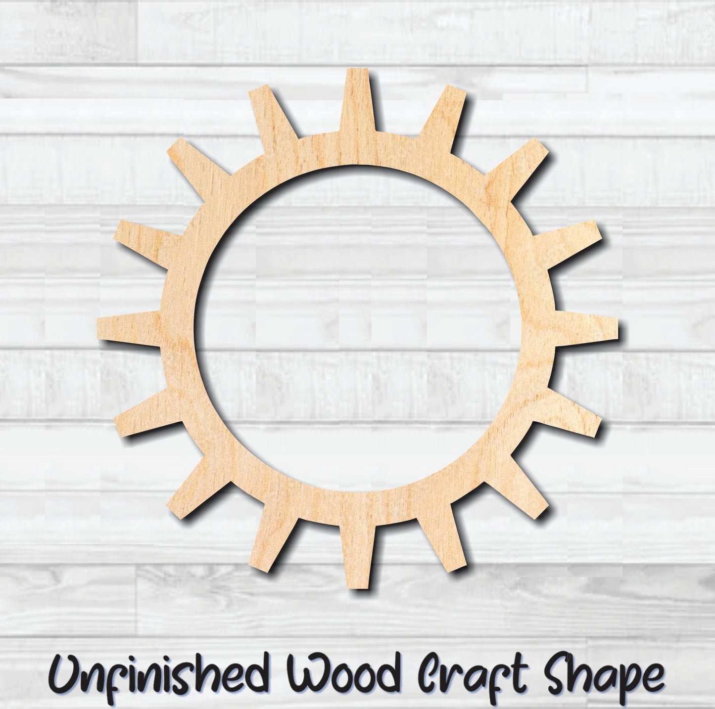 Gear 3 Cog Sprocket Pulley Unfinished Wood Shape Blank Laser Engraved Cut Out Woodcraft Craft Supply