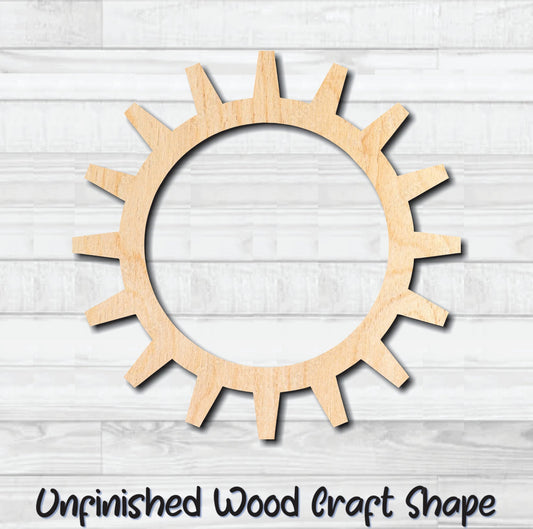 Gear 3 Cog Sprocket Pulley Unfinished Wood Shape Blank Laser Engraved Cut Out Woodcraft Craft Supply