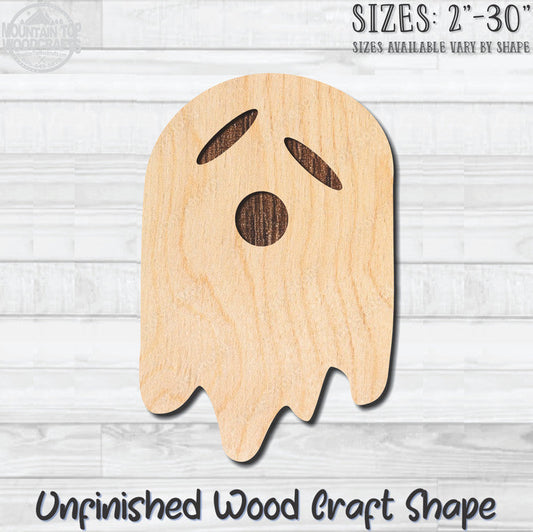 Ghost 3 Halloween Unfinished Wood Shape Blank Laser Engraved Cutout Woodcraft Craft Supply