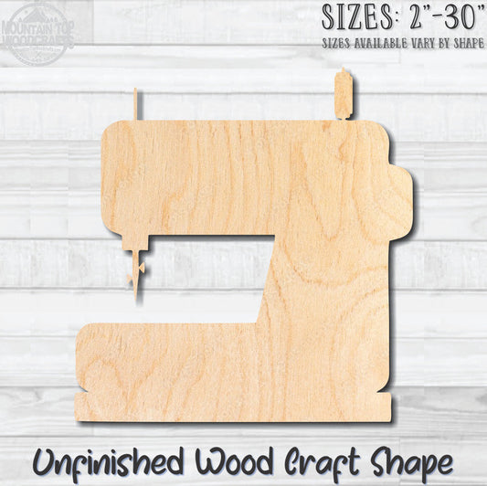 Sewing Machine 4 Unfinished Wood Shape Blank Laser Engraved Cut Out Woodcraft Craft Supply