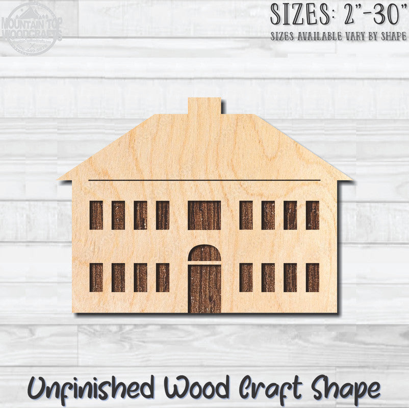 House Home Realtor 1 Unfinished Wood Shape Blank Laser Engraved Cutout Woodcraft Craft Supply