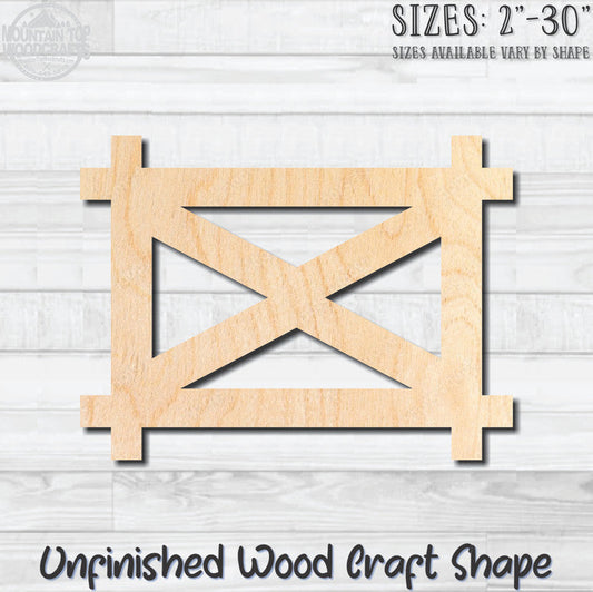 Pickett Fence 3 Unfinished Wood Shape Blank Laser Engraved Cutout Woodcraft Craft Supply