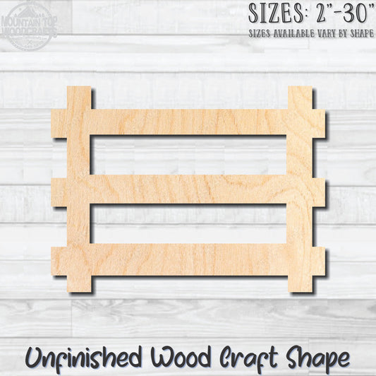 Pickett Fence 5 Unfinished Wood Shape Blank Laser Engraved Cutout Woodcraft Craft Supply