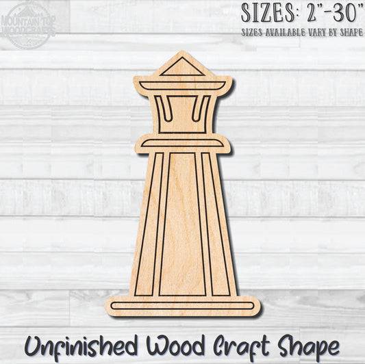Lighthouse Detailed 8 Unfinished Wood Shape Blank Laser Engraved Cutout Woodcraft Craft Supply