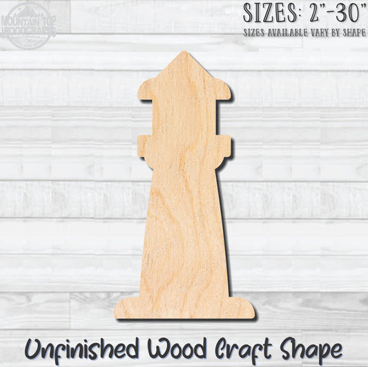Lighthouse 3 Unfinished Wood Shape Blank Laser Engraved Cutout Woodcraft Craft Supply