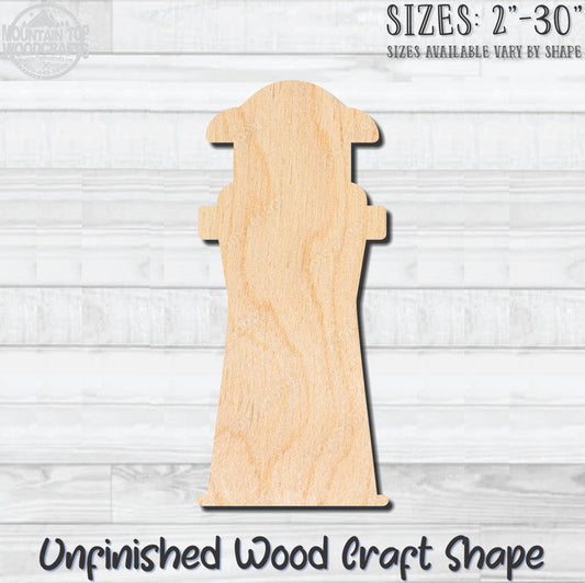 Lighthouse 4 Unfinished Wood Shape Blank Laser Engraved Cutout Woodcraft Craft Supply
