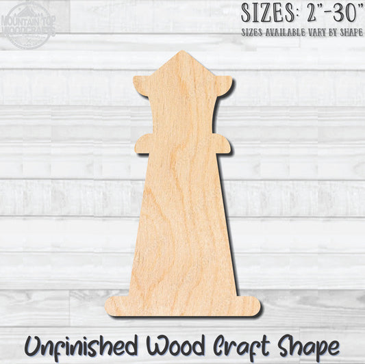 Lighthouse 7 Unfinished Wood Shape Blank Laser Engraved Cutout Woodcraft Craft Supply