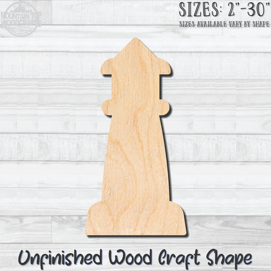 Lighthouse 8 Unfinished Wood Shape Blank Laser Engraved Cutout Woodcraft Craft Supply