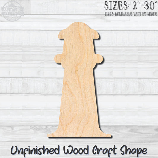 Lighthouse 9 Unfinished Wood Shape Blank Laser Engraved Cutout Woodcraft Craft Supply
