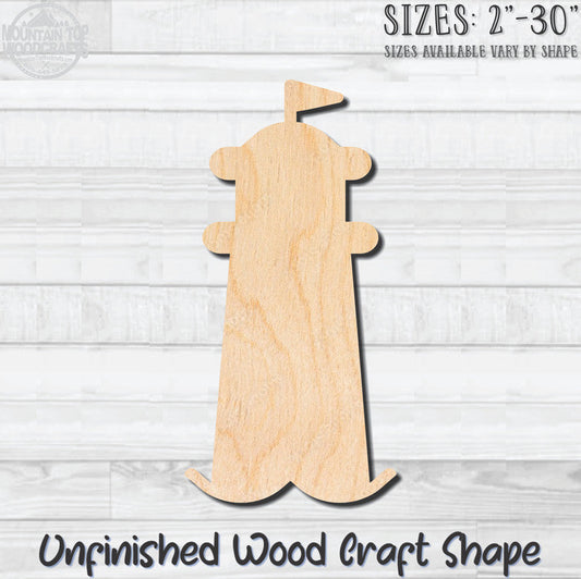 Lighthouse 10 Unfinished Wood Shape Blank Laser Engraved Cutout Woodcraft Craft Supply