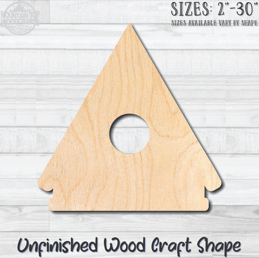 Birdhouse 4 Unfinished Wood Shape Blank Laser Engraved Cutout Woodcraft Craft Supply