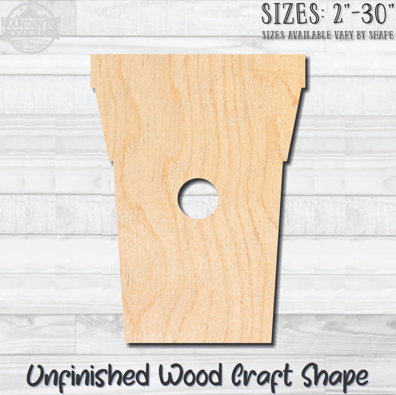 Birdhouse 7 Unfinished Wood Shape Blank Laser Engraved Cutout Woodcraft Craft Supply