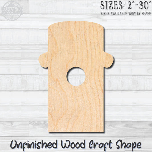 Birdhouse 8 Unfinished Wood Shape Blank Laser Engraved Cutout Woodcraft Craft Supply