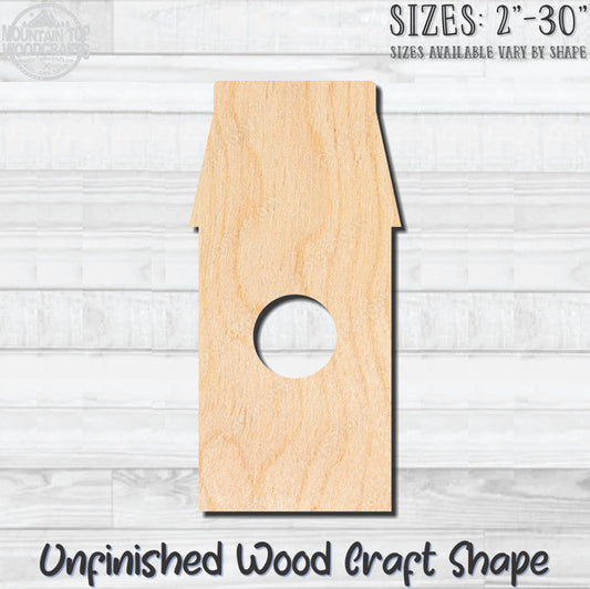 Birdhouse 9 Unfinished Wood Shape Blank Laser Engraved Cutout Woodcraft Craft Supply