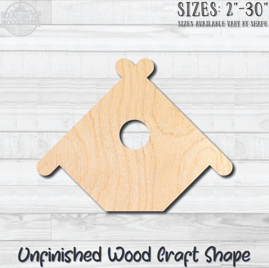 Birdhouse Detailed 10 Unfinished Wood Shape Blank Laser Engraved Cutout Woodcraft Craft Supply
